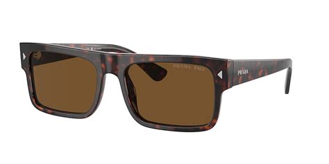 Prada PR A10S 59 Brown Polar & Havana Polarized Sunglasses .